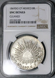 1869-Do NGC UNC Mexico 8 Reales Durango Mint Rare Silver Coin (25012103C)