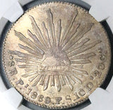 1869-Pi NGC MS 63 Mexico 8 Reales Potosi Mint Rare Coin POP 2/1 (25012801C)