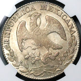 1869-Pi NGC MS 63 Mexico 8 Reales Potosi Mint Rare Coin POP 2/1 (25012801C)