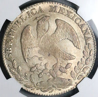 1869-Pi NGC MS 63 Mexico 8 Reales Potosi Mint Rare Coin POP 2/1 (25012801C)