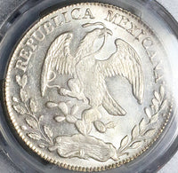 1869-Zs PCGS MS 63 Mexico 8 Reales Zacatecas Cap Rays Silver Coin POP 3/0 (24051801C)