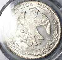 1869-Zs PCGS MS 63 Mexico 8 Reales Zacatecas Cap Rays Silver Coin POP 3/0 (24051801C)