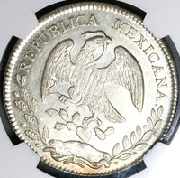 1875-Oa NGC MS 63 Mexico 8 Reales Oaxaca Mint State Silver Coin (24072601C)