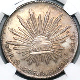 1876/5-Mo NGC MS 63 Mexico 8 Reales Rare Overdate Mint State Silver Coin POP 1/1 (24082201C)