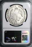 1877-Ca GR NGC AU Mexico 8 Reales Chihuahua Mint Scarce Silver Coin (24040203C)