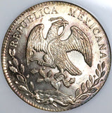 1881-Ga NGC MS 64 Mexico 8 Reales Guadalajara Mint Vintage Holder Silver Coin POP 4/2 (24051402C)