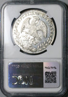 1884-Ga AH NGC MS 63 Mexico 8 Reales Guadalajara Mint State Silver Coin (24051501C)