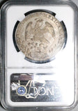 1886-Mo NGC MS 64 Mexico 8 Reales Mint State Cap Rays Silver Coin (24083102C)