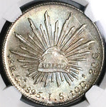 1895-Ga NGC MS 64 Mexico 8 Reales Guadalajara Last Year Silver Coin POP 5/1 (23081301C)