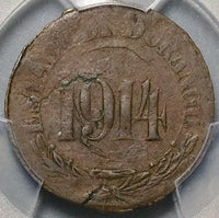 1914 PCGS XF 45 Durango 5 Centavos ~90° Rotated Die Mexico Revolution KM-629 Coin POP 1/1 (24100701C)