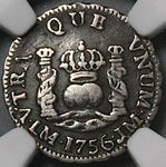 1756 NGC VF 35 Peru 1/2 Real Ferdinand VII Spain Colony Pirate Coin (23072202C)