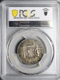 1776 PCGS Fine Peru 2 Reales Charles III Colonial Spain Revolution Silver Coin (24082501D)