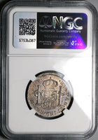 1820 NGC AU Peru 2 Reales Ferdinand VII Lima Pillars Silver Coin (24062002C)