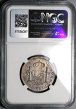 1820 NGC AU Peru 2 Reales Ferdinand VII Lima Pillars Silver Coin (24062002C)