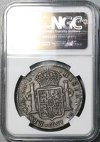 1824 Cuzco NGC VF 25 Peru 8 Reales Ferdinand VII Pillars Rare Silver Coin (24122202C)