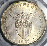 1903-P PCGS AU Philippines Peso USA Philadelphia Mint Silver Coin (25012401C)