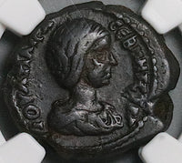 220 NGC VF Julia Maesa Egypt Tetradrachm Alexandria Isis Bust Rare (24081402C)