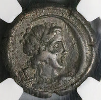 236 NGC Ch VF Maximus Caesar Egypt Alexandria Tetradrachm Selene Bust Pedigree (25020404C)