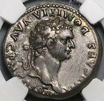 82 NGC XF Domitian Cistophorus Ephesus Roman Empire Aquila Standards (24052701C)