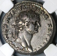 82 NGC XF Domitian Cistophorus Ephesus Roman Empire Aquila Standards (24052701C)