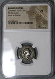 79 NGC VF Domitian Roman Empire Denarius Caesar Vesta Vesuvius Pompeii (23080801C)