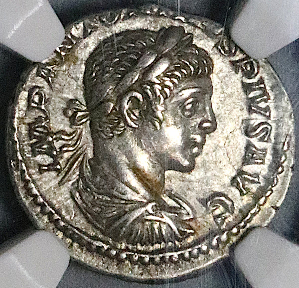 218 NGC AU Elagabalus Denarius Roman Empire Libertas Liberty Pileus (2 ...