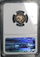 128 NGC XF Star Fine Style 5/5 Hadrian Roman Empire Denarius Africa Visit Commemorative (23112001D)