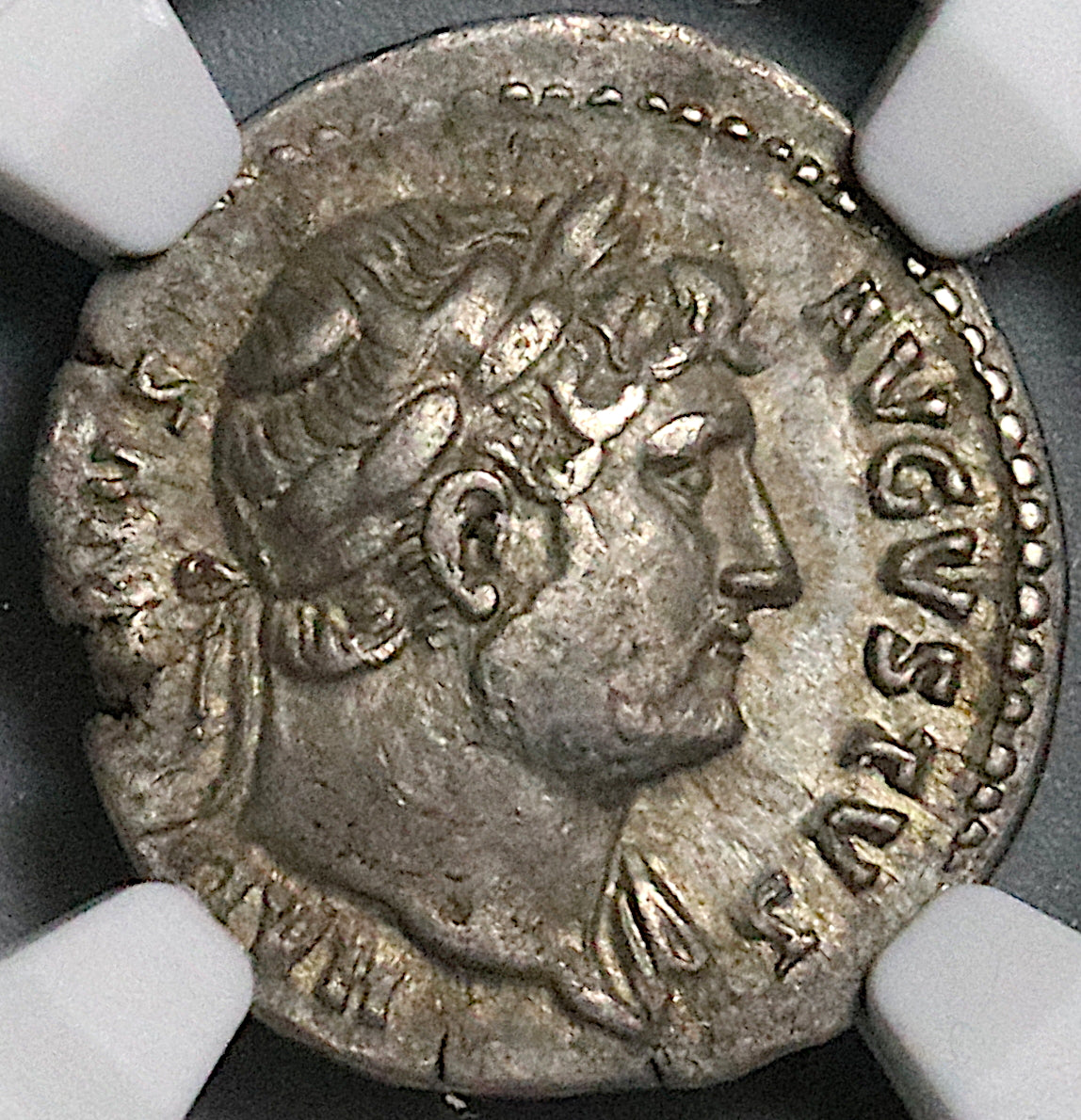 126 NGC Ch VF Hadrian Denarius Roman Empire Rare Crescent 7 Stars Sept ...