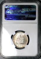 1960 NGC PF 67 South Africa Proof 1 Shilling  3k Silver Coin (23061702C)