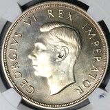 1947 NGC PF 64 South Africa 5 Shillings George VI Proof Springbok Silver Coin (23062802C)