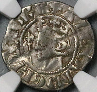 1280 NGC VF 35 Scotland Penny Alexander III Hammered Silver Coin (24102303C)