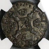 1557 NGC XF 45 Scotland Queen Mary Scots Plack 4 Pence Coin POP 1/2 (24061301C)