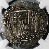 1474 NGC XF 40 Spain Ferdinand Isabella 1 Real Columbus Seville Mint Hammered Silver Coin (25020501D)