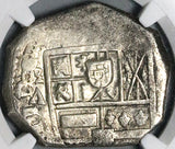 1650 NGC AU 58 Spain 8 Reales Madrid Mint Philip IV Cob Silver Coin POP 1/1 (24112002D)