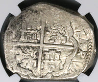 1650 NGC AU 58 Spain 8 Reales Madrid Mint Philip IV Cob Silver Coin POP 1/1 (24112002D)