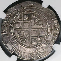 1640 NGC AU 50 Charles I 1/2 Crown Great Britain England Coin POP 2/0 (25012301C)