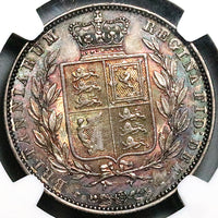 1850 NGC AU 53 Victoria 1/2 Crown Great Britain Sterling Silver Coin (25022306C)