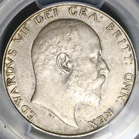 1906 PCGS AU 50 Edward VII 1/2 Crown Great Britain  Silver Coin (25030904C)