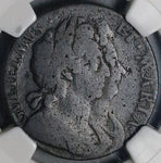 1694 NGC VG 8 William Mary 1/2 Penny England Great Britain Colonial Coin (25021203C)