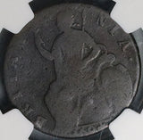 1694 NGC VG 8 William Mary 1/2 Penny England Great Britain Colonial Coin (25021203C)