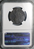 1694 NGC VG 8 William Mary 1/2 Penny England Great Britain Colonial Coin (25021203C)