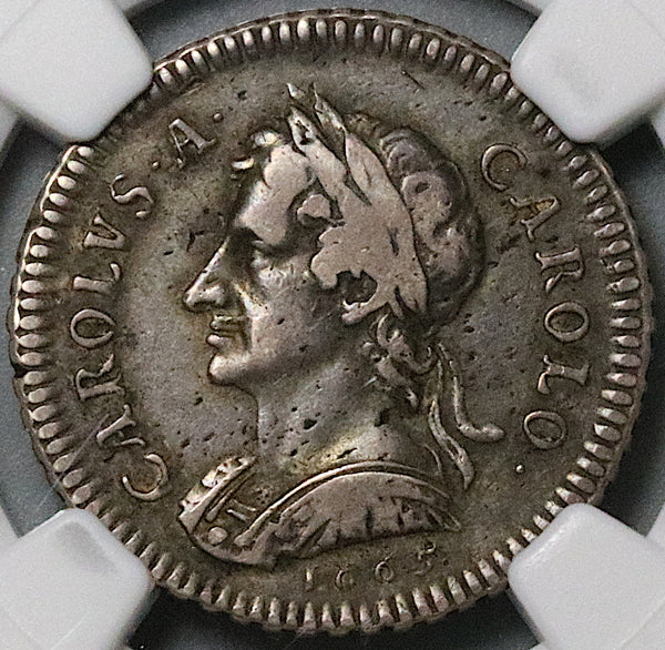 1665 NGC VF 30 Charles II Pattern Silver Farthing Great Britain Coin (24061703D)