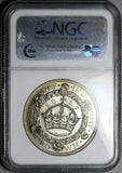 1927 NGC PF 64 George V Crown Great Britain Proof Wreath Silver Coin (25011302C)