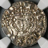 1250 NGC MS 62 Henry III England Long Cross Penny Silver Coin S-1367A POP 3/0 (24082404C