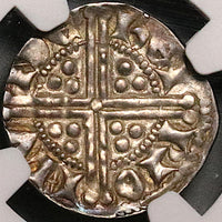 1250 NGC MS 62 Henry III England Long Cross Penny Silver Coin S-1367A POP 3/0 (24082404C