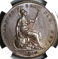 1859 NGC MS 62 Victoria Penny Great Britain Large Copper Coin (23053004C)