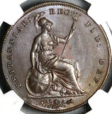 1859 NGC MS 62 Victoria Penny Great Britain Large Copper Coin (23053004C)