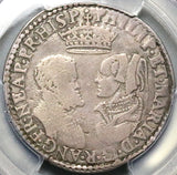 1554 PCGS VF 20 Mary Philip II Shilling Britain England Silver Coin POP 1/2 (24111202C)