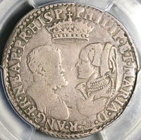 1554 PCGS VF 20 Mary Philip II Shilling Britain England Silver Coin POP 1/2 (24111202C)