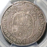 1554 PCGS VF 20 Mary Philip II Shilling Britain England Silver Coin POP 1/2 (24111202C)